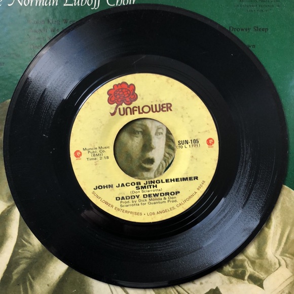 Daddy Dewdrop Chick-A-Boom Vinyl 45 Record '71 - Picture 3 of 4